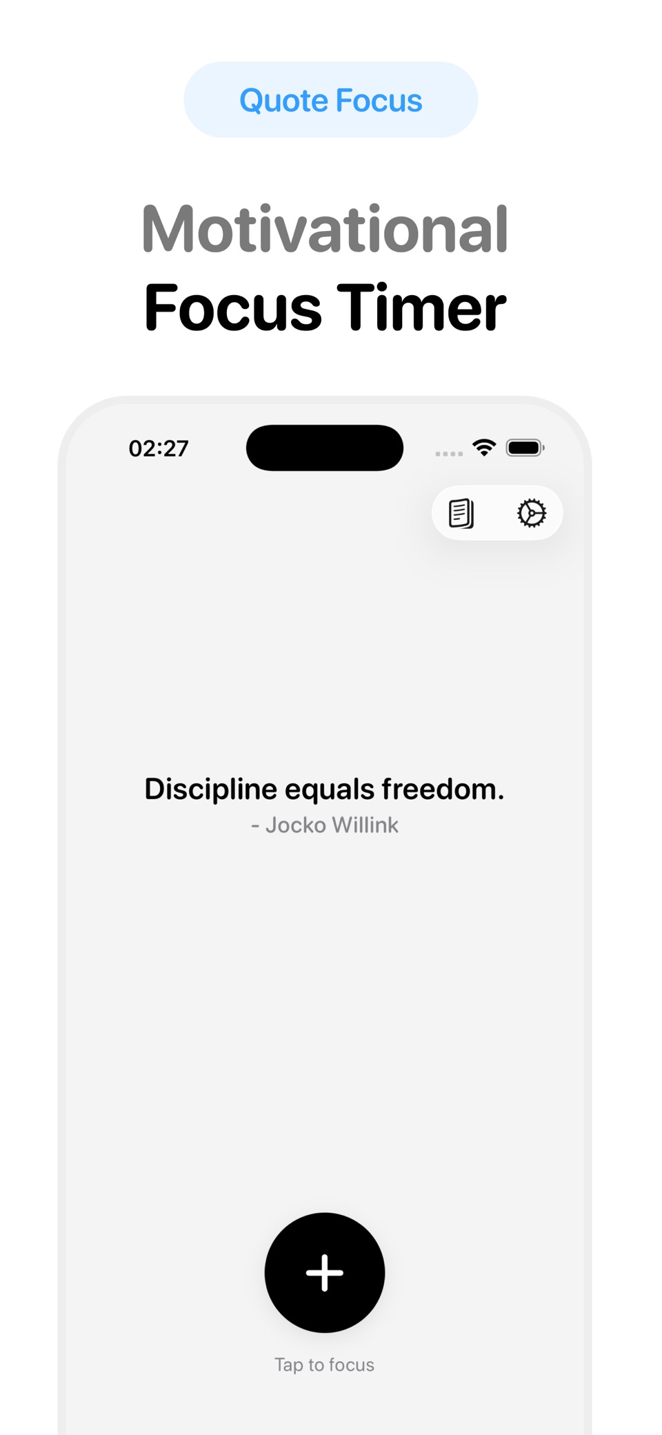 Quote Focus - Study Timer · Store screenshots