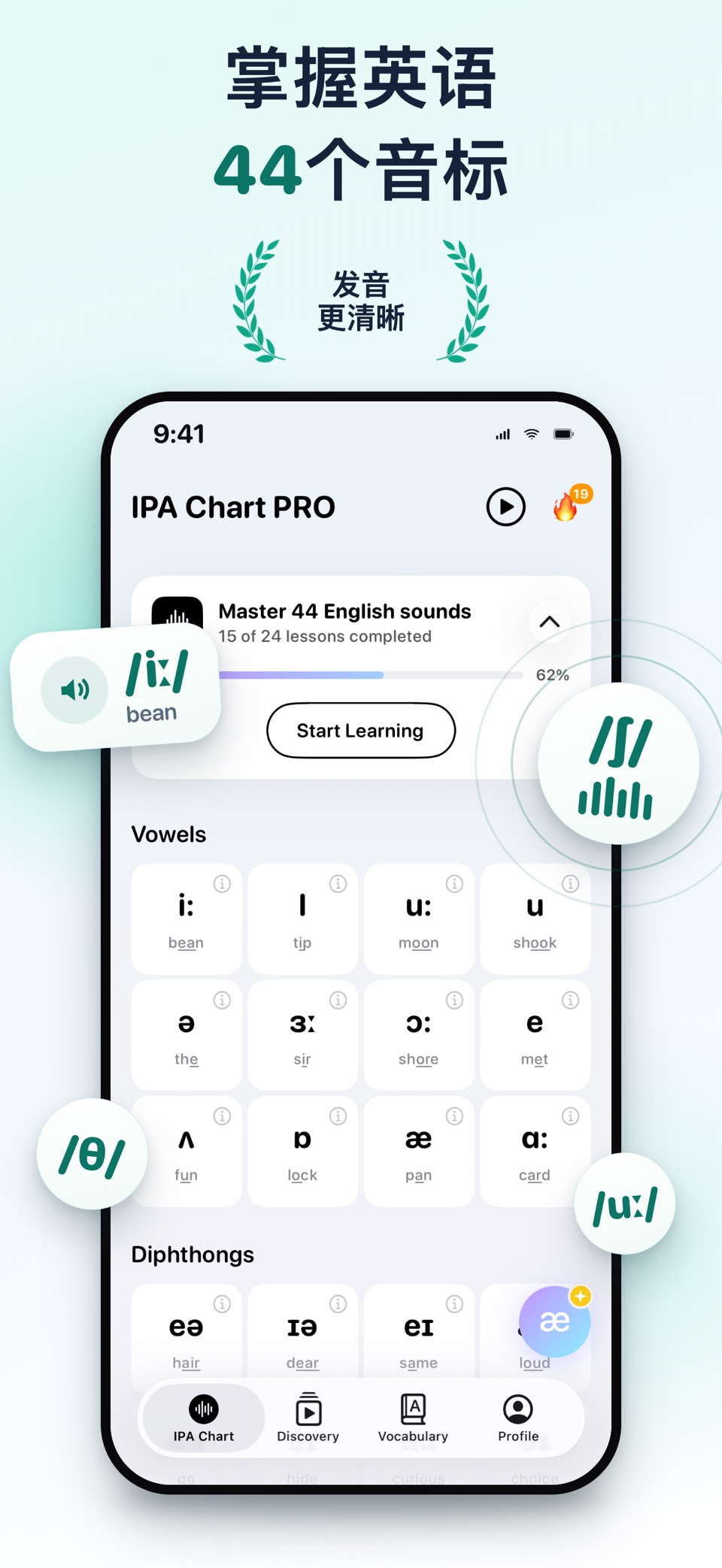 IPA Chart – 英语音标发音 · Store screenshots