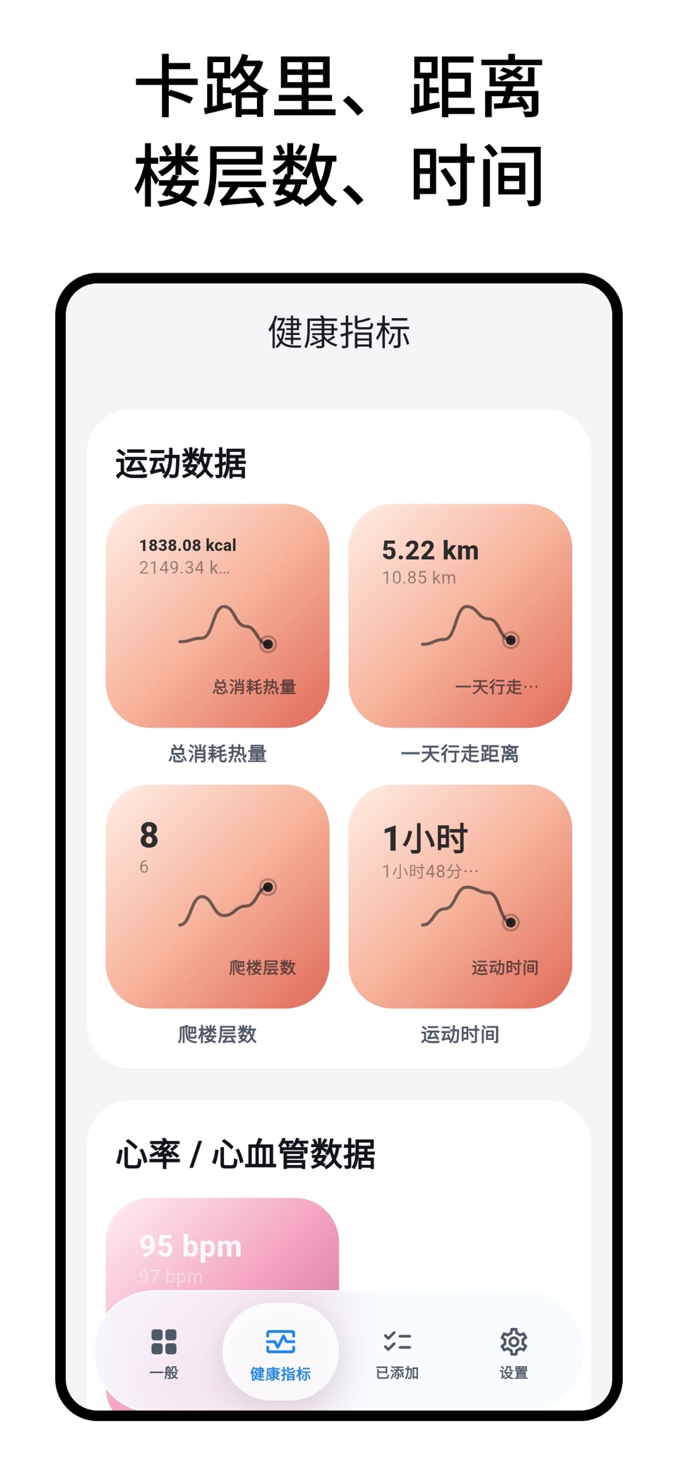 健康小组件-运动、睡眠、饮水、心情、步数桌面小组件 2