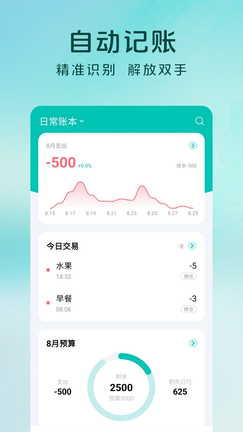 薄荷记账 - 自动记账 · Store screenshots