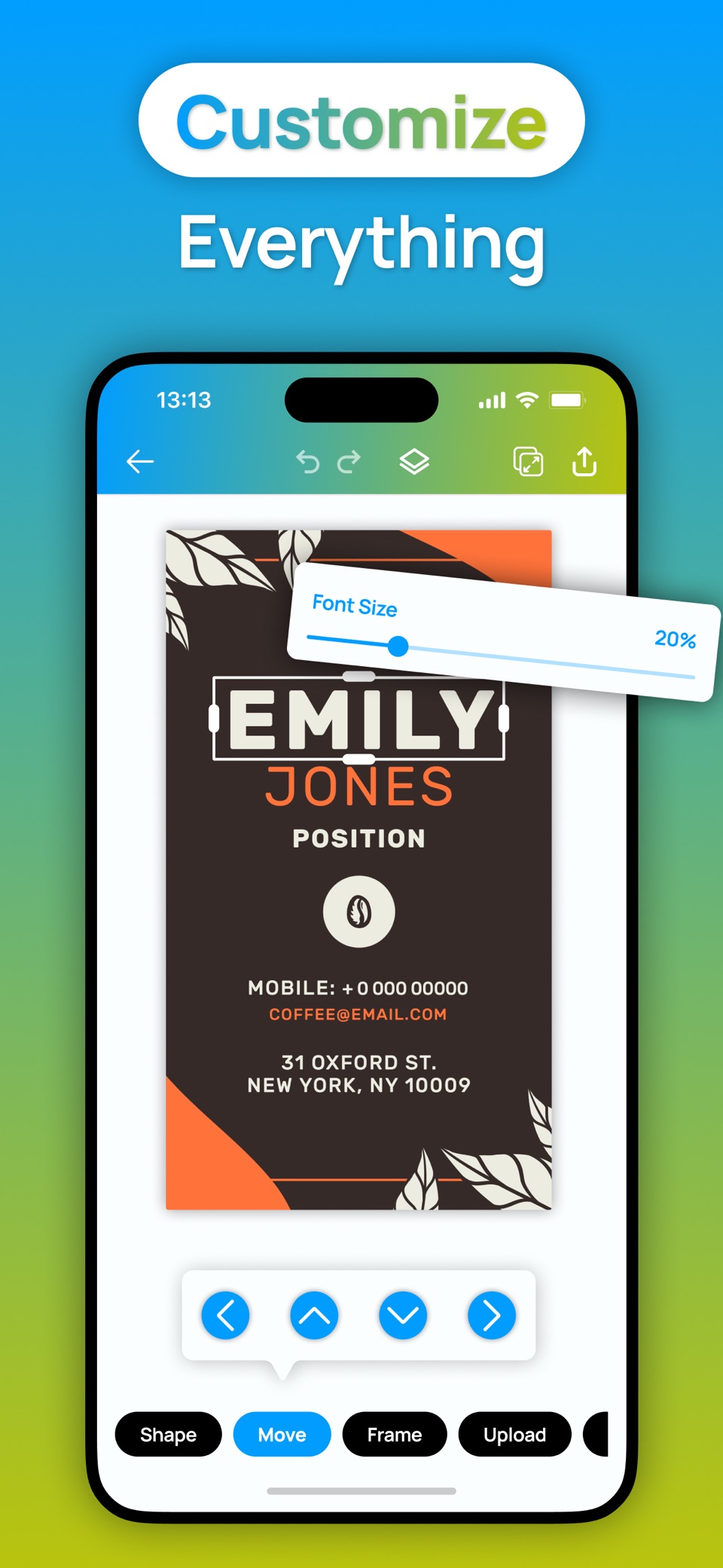 Business Card Maker : Editor 6