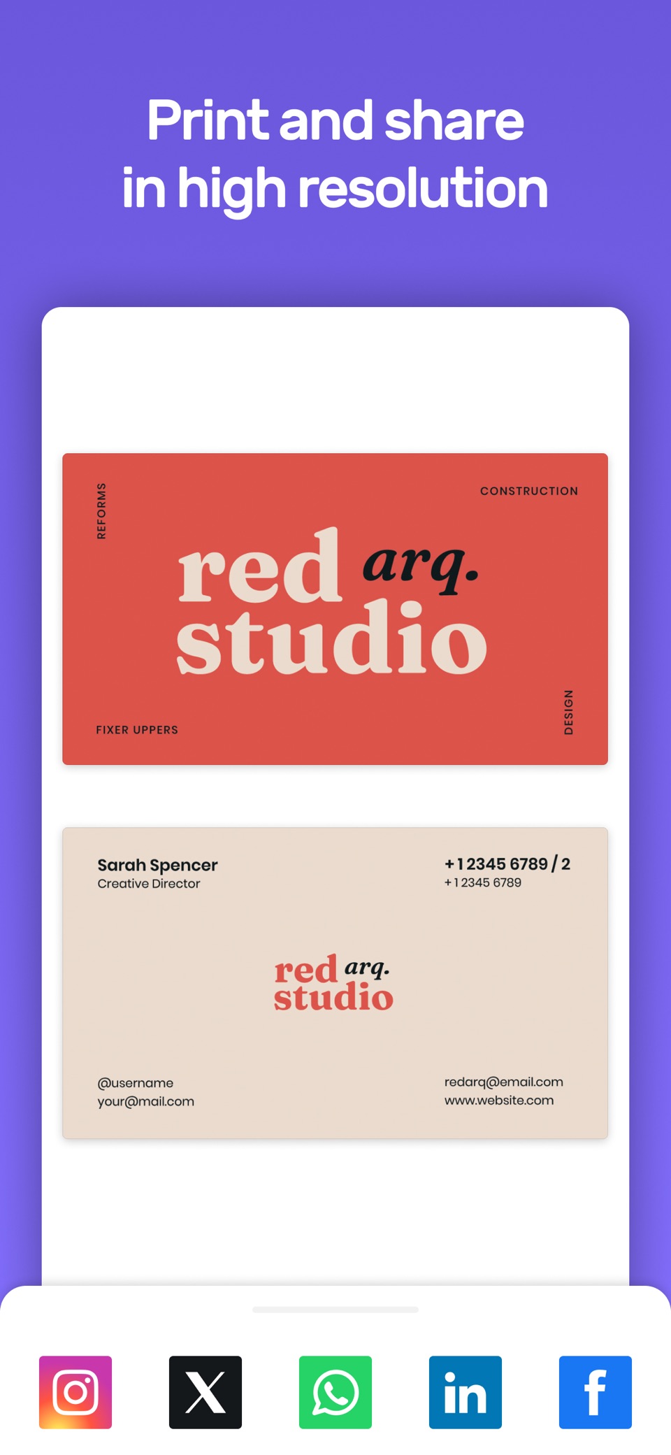 Business Card Design Maker 8