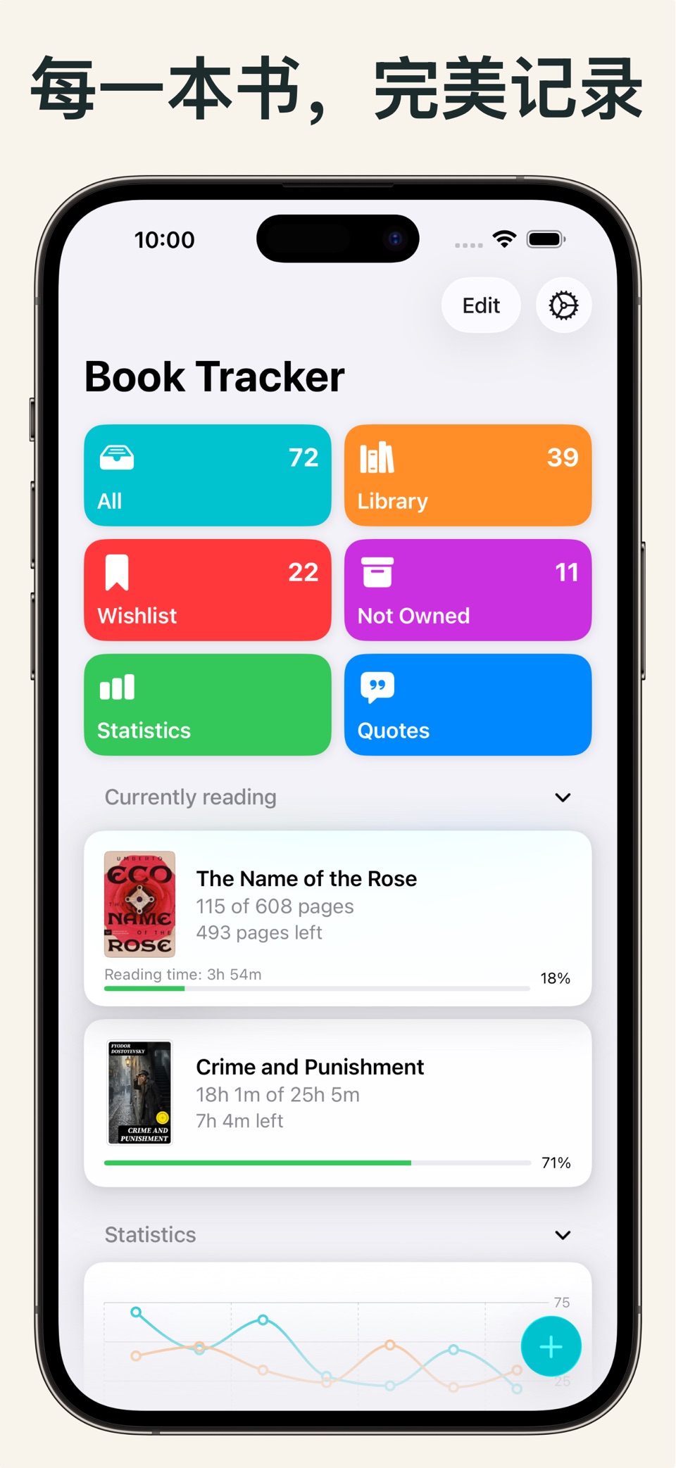 Book Tracker: 阅读记录 · Store screenshots