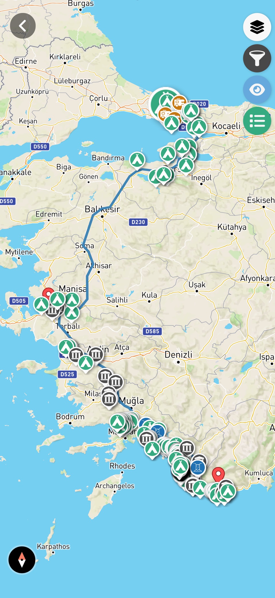 Doğadakiler 路线与露营 2