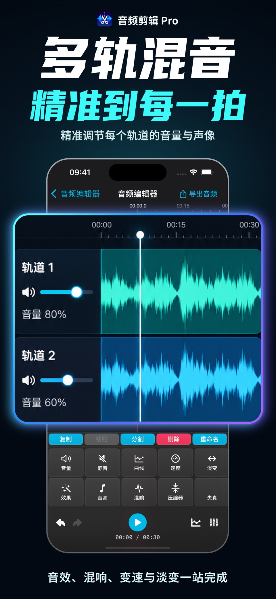 音频快剪：音乐剪辑拼接·铃声编辑混音 2