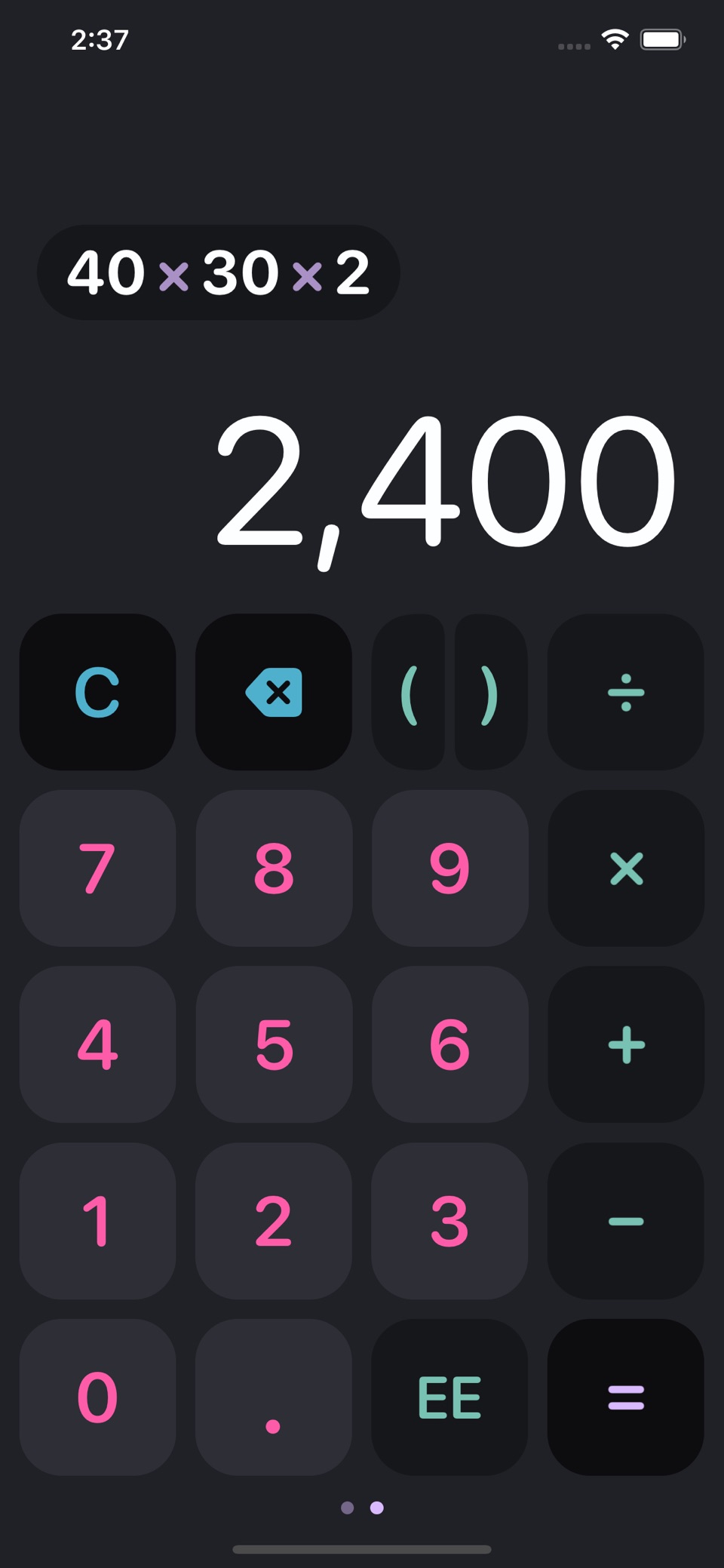 Haseba Calculator · Store screenshots