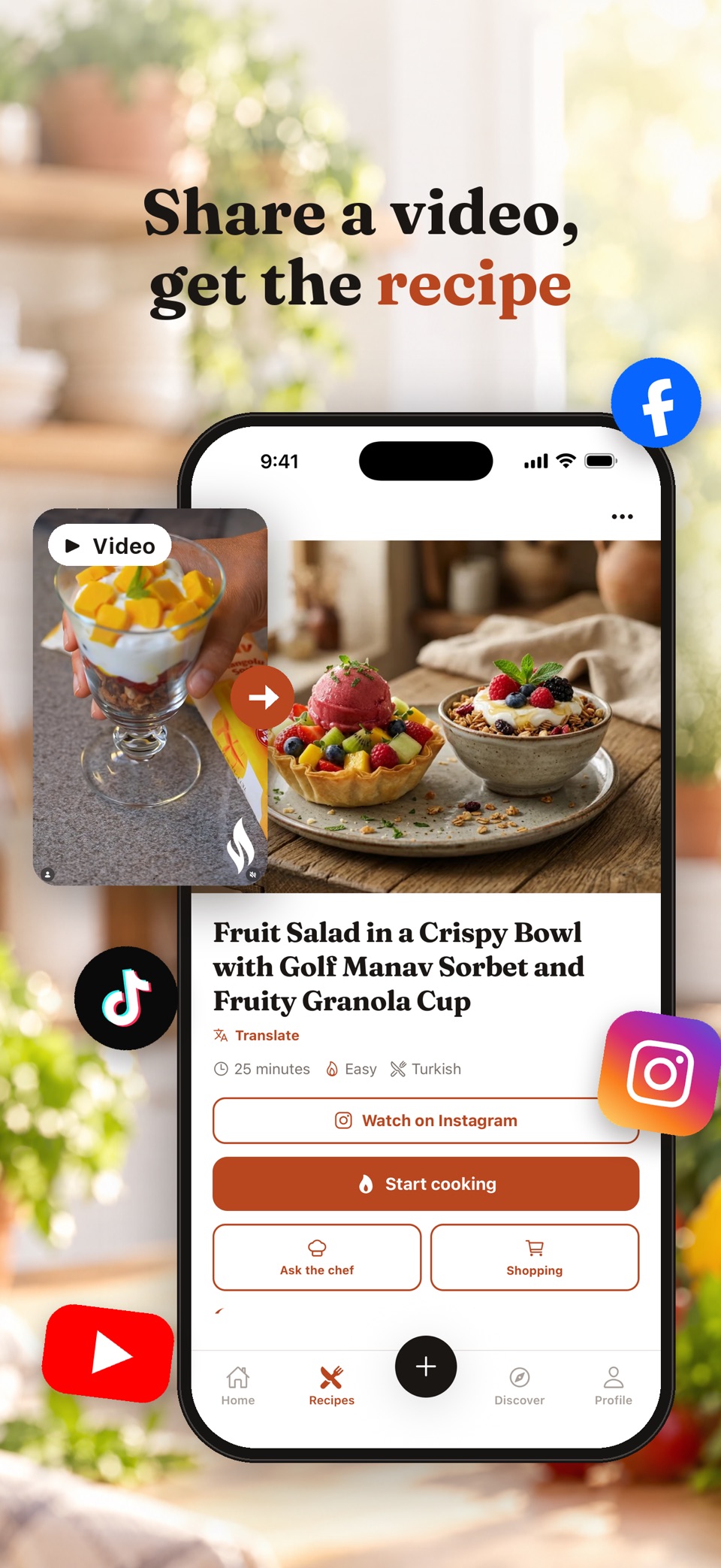 Chefika:AI菜谱与美食食谱 · Store screenshots