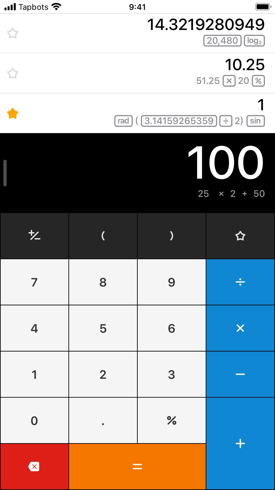 Calcbot 2 · Store screenshots