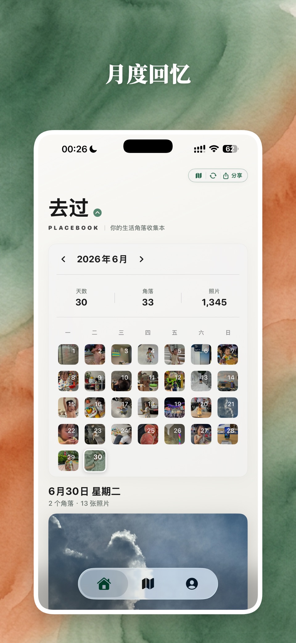 去过-照片日记 回忆卡片 你的生活角落收集本 2