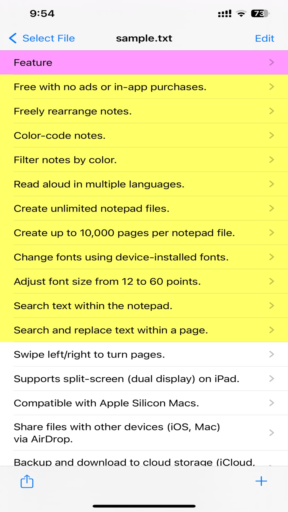 EZ Notepad plus - Symple note 3