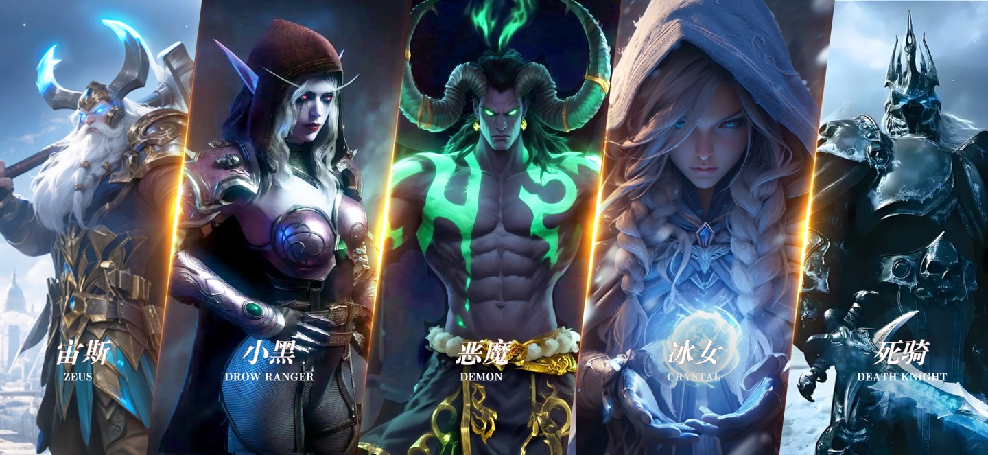 魔兽大作战：策略自走棋  塔防卡牌对战手游戏 · Store screenshots