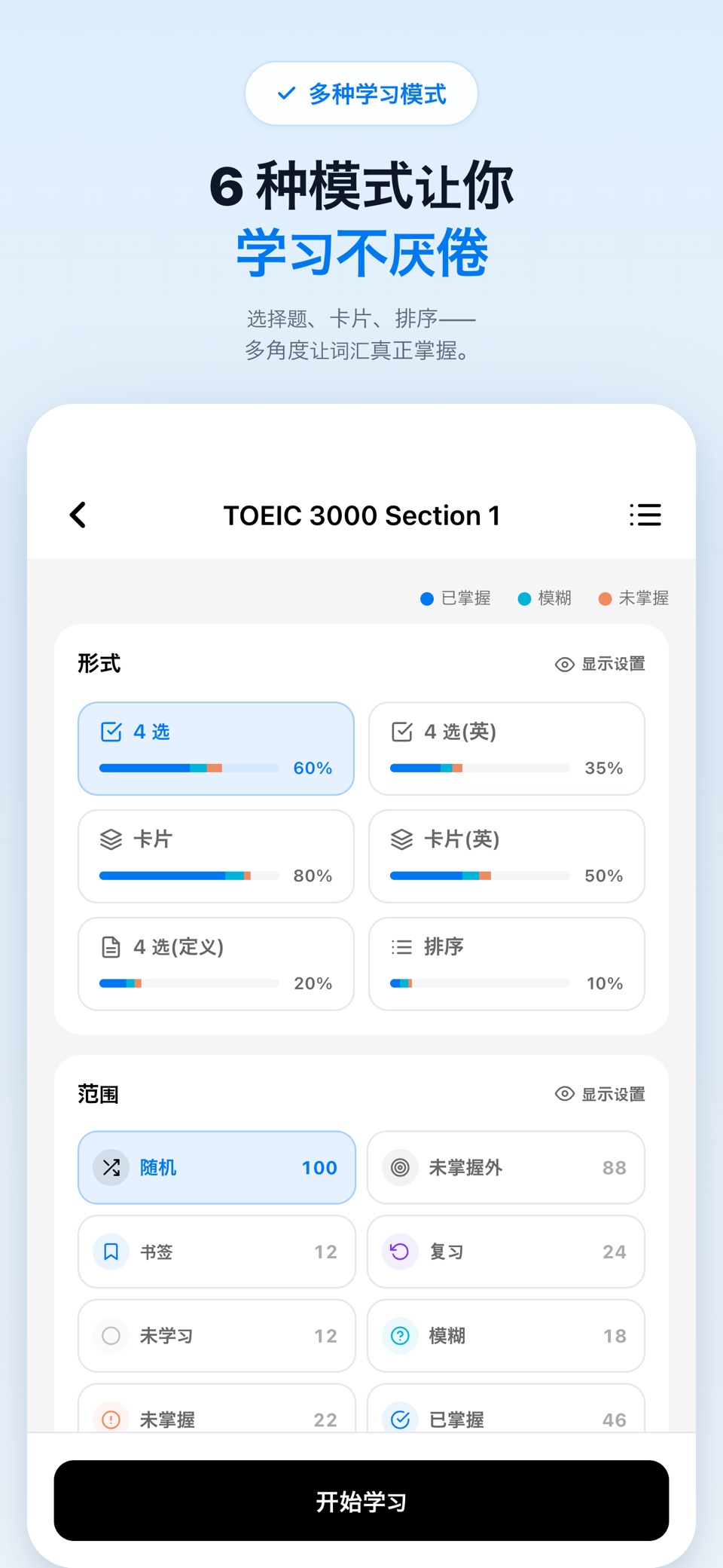 Leto - TOEIC/TOEFL/IELTS背单词 · Store screenshots
