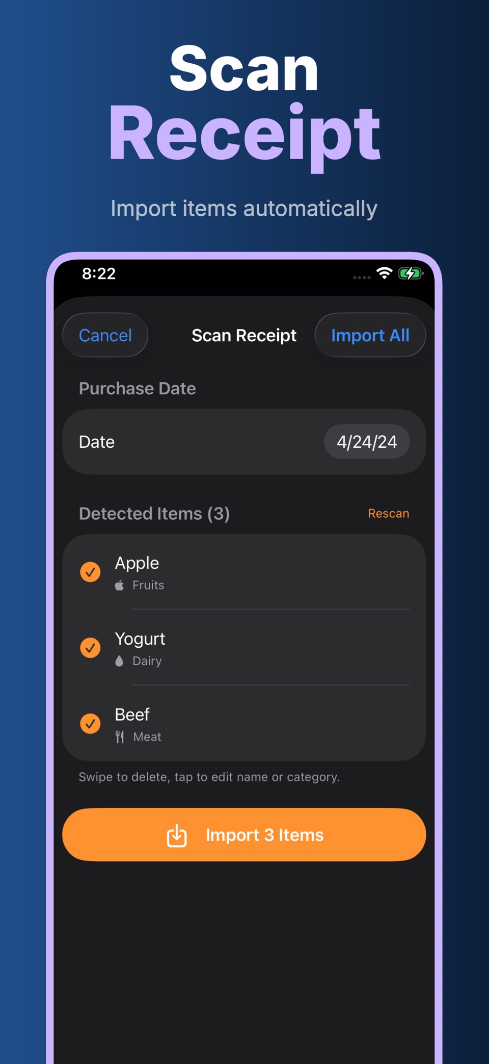 FridgeTrack 冰箱食材管理 3