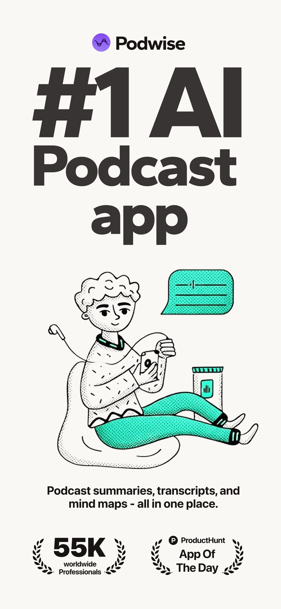 Podwise: 智能播客笔记 · Store screenshots