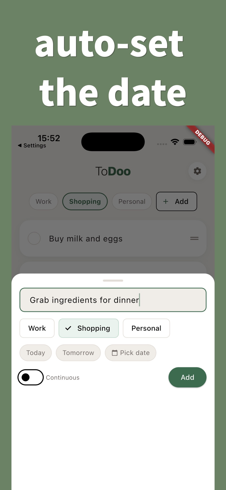 ToDoo - Simple To-Do&Checklist · Store screenshots