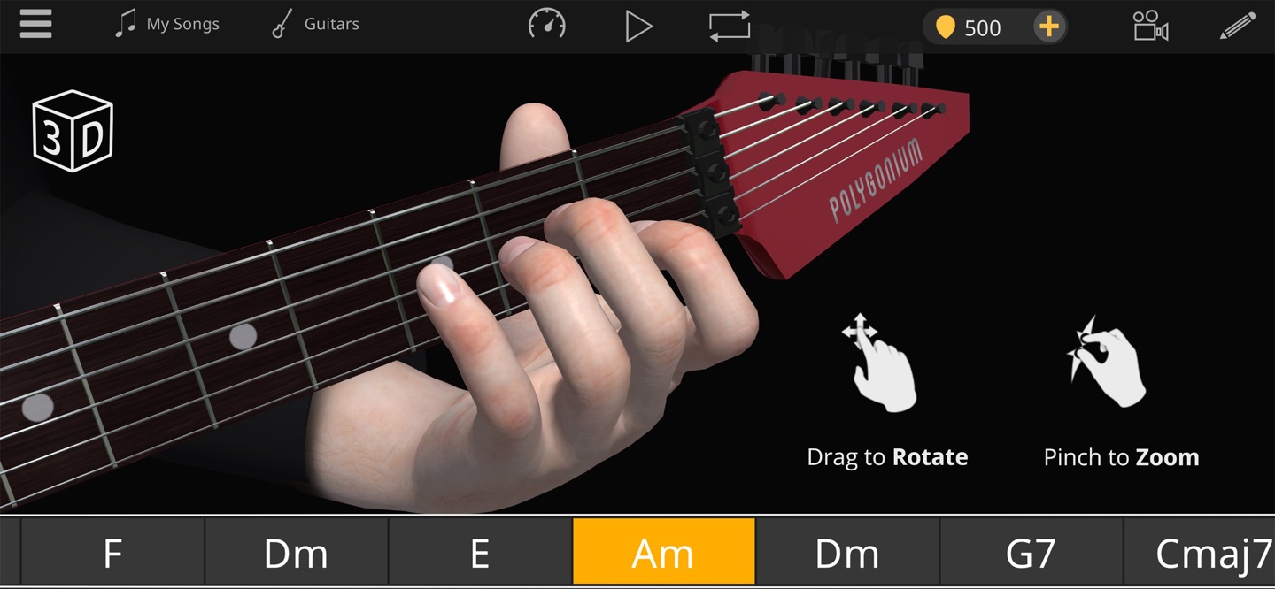 Guitar 3D - 吉他和弦 · Store screenshots