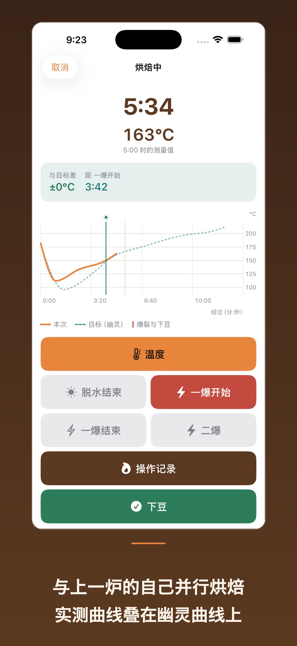HazeLog 烘豆记 - 咖啡烘焙曲线 1