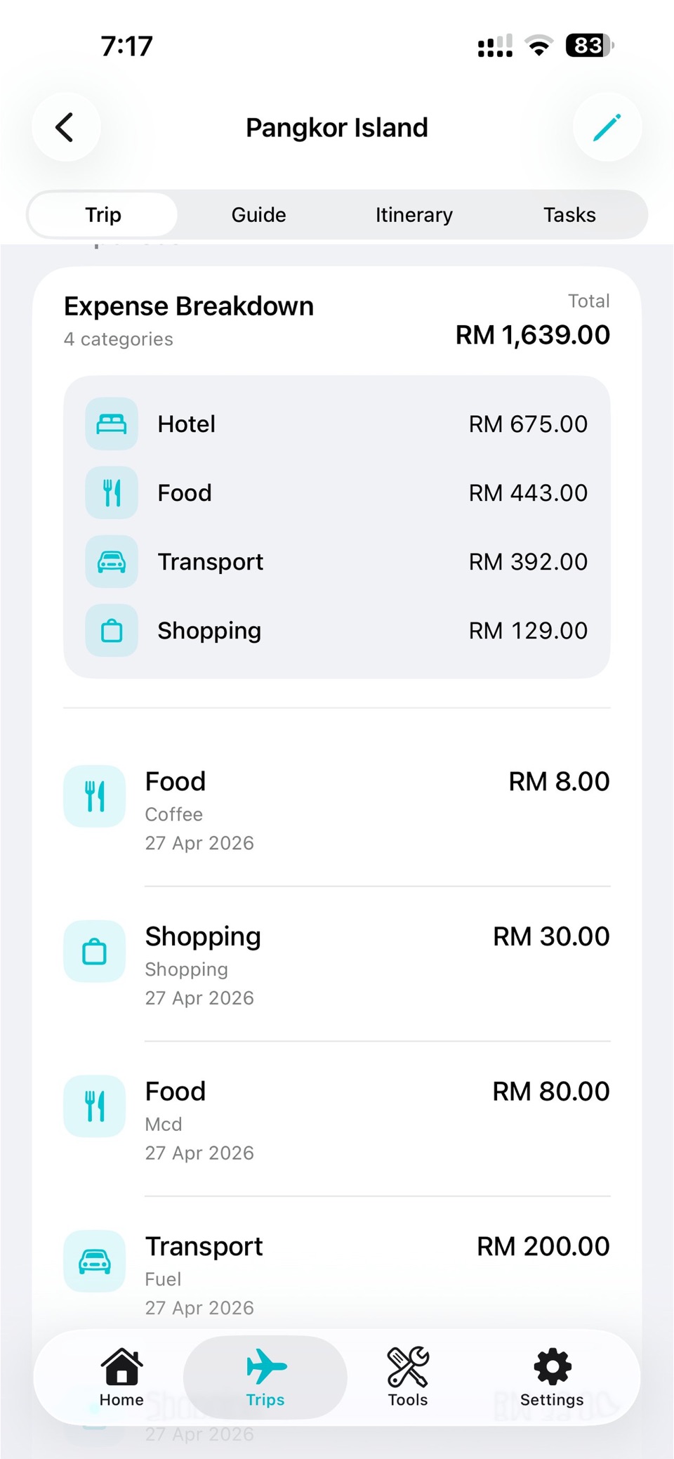 TripWise AI 旅行规划 6